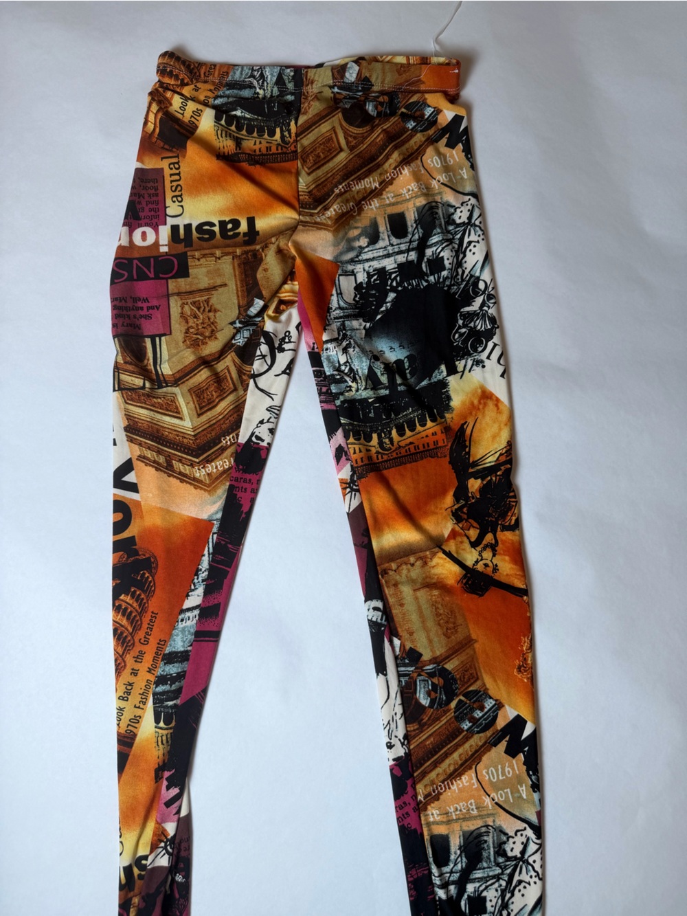 Women’s Printed Leggings in Orange Multi - Stylish Graphic Design